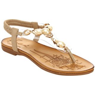 Miim Blossom 04 Womens Pearl T Strap Sandals   17187869  