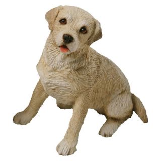 Sandicast Small Size Yellow Labrador Retriever Sculpture   Sitting