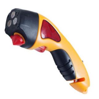 Stalwart Hand Crank Yellow LED Auto Emergency Escape Hammer Safety Tool with Flashlight 72 35 Y