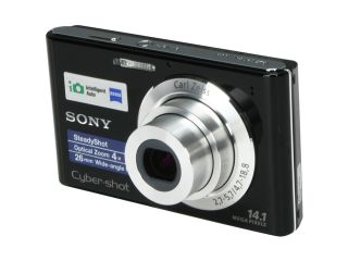 SONY Cyber shot DSC W330 Black 14.1 MP 4X Optical Zoom 26mm Wide Angle Digital Camera