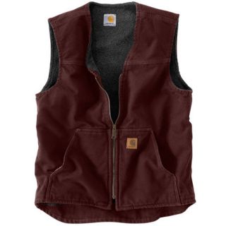 Carhartt Sandstone Rugged Vest/Sherpa Lined (Style #V26) 421305