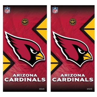 Arizona Cardinals Wild Sports Vinyl Cornhole Shield   2 x 4 ft