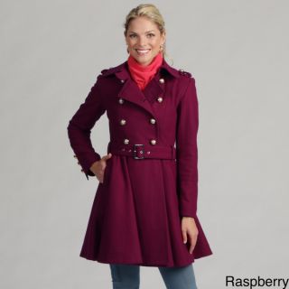 Miss Sixty Womens Double breasted Military Wool Coat  