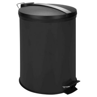 Honey Can Do Steel Round Trash Can with Lid (12L)