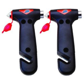 2 PACK   Every Day Carry Emergency Escape Hammer Tool w/ Seat Belt Cutter