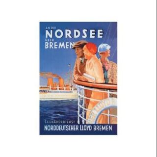 Cruise To The North Sea Via Bremen Print (Canvas Giclee 20x30)