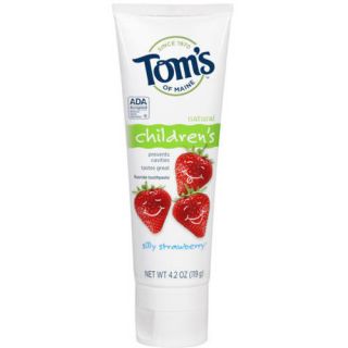 Tom's Of Maine Children's Silly Strawberry Fluoride Toothpaste, 4.2 oz