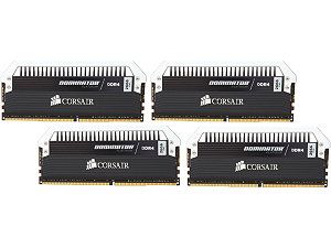 CORSAIR Dominator Platinum 16GB (4 x 4GB) 288 Pin DDR4 SDRAM DDR4 2666 (PC4 21300) Desktop Memory Model CMD16GX4M4A2666C16