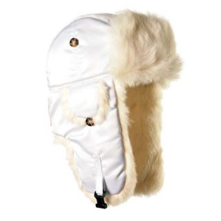 Mad Bomber Womens Bomber Hat with White Fur 442653