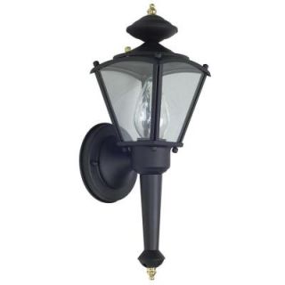 Filament Design Larke 1 Light Black Outdoor Wall Lantern CLI SS256584
