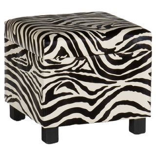 Wildon Home ® Wilson Zebra Storage Cube Ottoman