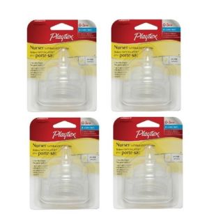 Playtex Drop Ins NaturaLatch Slow Flow Silicone Nipple (Pack of 4)