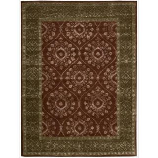 Nourison Hand tufted Symphony Bordered Ruby Rug (36 x 56)