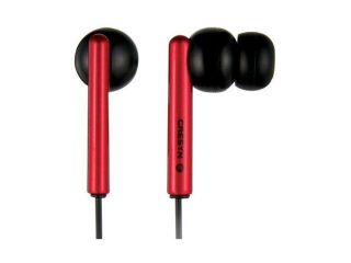 Cresyn LMX E630RL 3.5mm Gold Plated Connector Canal In Ear Sound Isolating Headphone (Red)