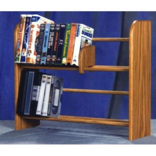 Wood Shed 200 Series 80 DVD Dowel Multimedia Tabletop Storage Rack