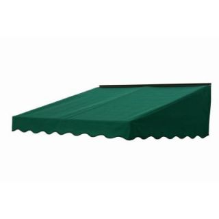 NuImage Awnings 5 ft. 2700 Series Fabric Door Canopy (17 in. H x 41 in. D) in Hunter Green 27X7X60463703X