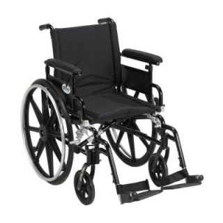 Drive Viper Plus GT Wheelchair with Removable Flip Back Adjustable Arms, Adjustable Full Arms and Swing Away Footrests pla418fbfaarad sf