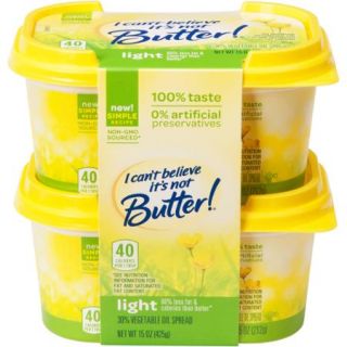 I Can't Believe It's Not Butter Light Vegetable Oil Spread, 7.5 oz Twin Pack