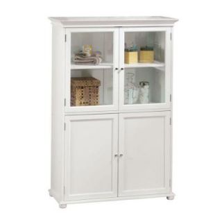 Home Decorators Collection 52.5 in. H x 36 in. W 4 Door Tall Cabinet in White 2601220410