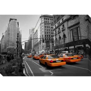 Taxies in Manhattan Giclee Canvas Art