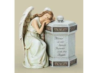 12.5" Joseph's Studio Sleeping Angel "Always in our Hearts" Memorial Keepsake Box