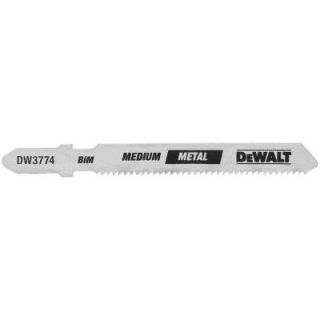 DEWALT 3 in. 18 TPI Medium Metal Cutting Jig Saw Blade Bi Metal T Shank (5 Pack) DW3774 5