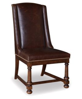 A.R.T. Furniture Whiskey Oak Leather Dining Side Chair   Barrel Oak   Dining Chairs