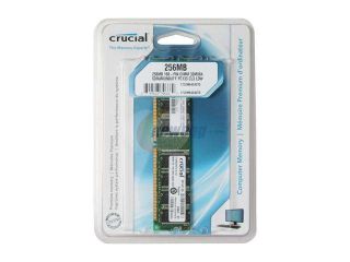 Crucial 256MB 168 Pin SDRAM PC 133 Desktop Memory Model CT32M64S4D75
