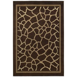 Shaw Living Giraffe Rectangular Brown Transitional Woven Area Rug (Common 8 ft x 10 ft; Actual 7.75 ft x 10.83 ft)