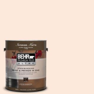 BEHR Premium Plus Ultra 1 gal. #250A 2 Wistful Beige Flat/Matte Interior Paint 175001