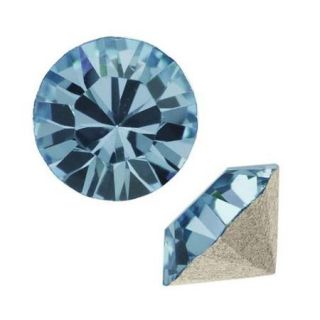 Swarovski Crystal, #1028 Xilion Round Stone Chatons pp10, 50 Pieces, Denim Blue