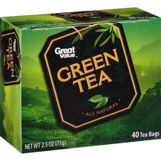 Great Value Green Tea Tea Bags, 40 ct