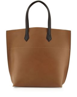 Fendi All In Leather Tote Bag, Brown/Black