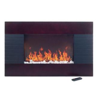 Even Glow 35 in. Electric Fireplace Heater in Mahogany Wood Trim 80 15725