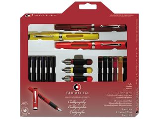 Sheaffer 73404 Calligraphy Pen Set, Maxi Kit, 4 Nibs