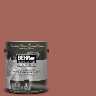 BEHR Premium Plus Ultra Home Decorators Collection 1 gal. #HDC CL 08 Sun Baked Earth Semi Gloss Enamel Interior Paint 375301