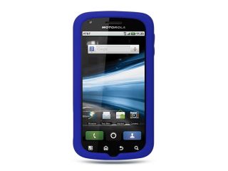 Motorola Atrix MB860 Blue Silicone Skin Case