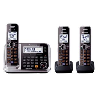 Panasonic Link2Cell Bluetooth Cordless Phone with 3 handsets