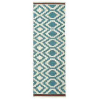 Kaleen Nomad Turquoise 2 ft. 6 in. x 8 ft. Runner NOM04 78 2.6 X 8