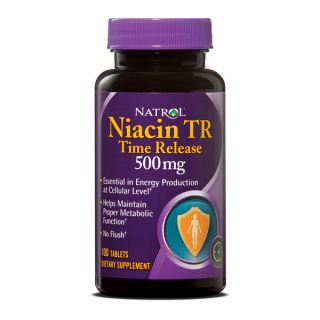 Natrol Niacin TR 500mg Tablets (Pack of 3 100 count Bottles)