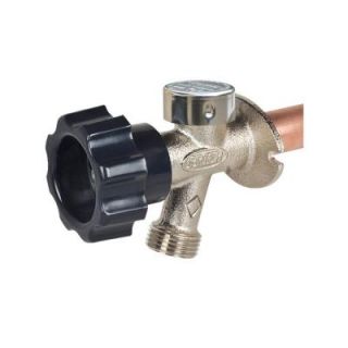 Prier Products 1/2 in. x 12 in. Brass MPT x S Half Turn Frost Free Anti Siphon Outdoor Faucet Sillcock 478 12
