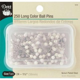 Long Color Ball Pins Size 24 250/Pkg