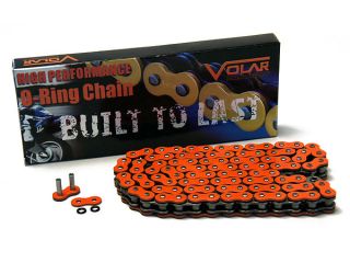 520 x 150 Links O Ring Motorcycle Chain for Extended Swingarm   Orange