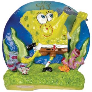 Penn Plax SpongeBob Blowing Bubbles Aerating Ornament   Aquarium Plants & Decorations
