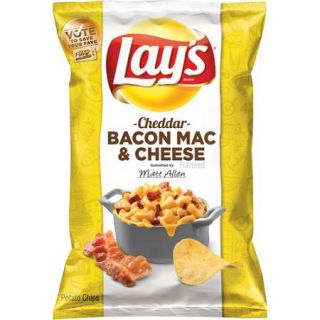 Lay's Cheddar Bacon Mac & Cheese Flavored Potato Chips, 9.5 oz.