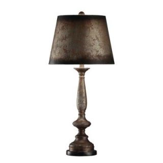 Absolute Decor 34.5 in. Silver Leaf Painted Table Lamp CVATP042