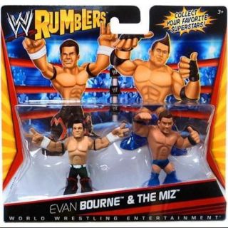 WWE Wrestling Rumblers Series 1 Evan Bourne & The Miz Mini Figure 2 Pack