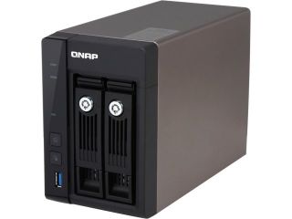 QNAP TS 253 Pro 2 Bay Pro Grade NAS with Intel 2.0GHz Quad Core CPU and Media Transcoding, Virtual Station