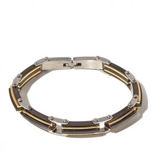 Michael Anthony Jewelry® Men's Stainless Steel 3 Tone 8 3/4" Link Bracelet   8063438