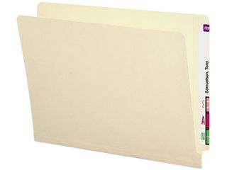Smead 24113 Antimicrobial File Folders, Straight End Tab, 11 Point, Letter, Manila, 100/Box